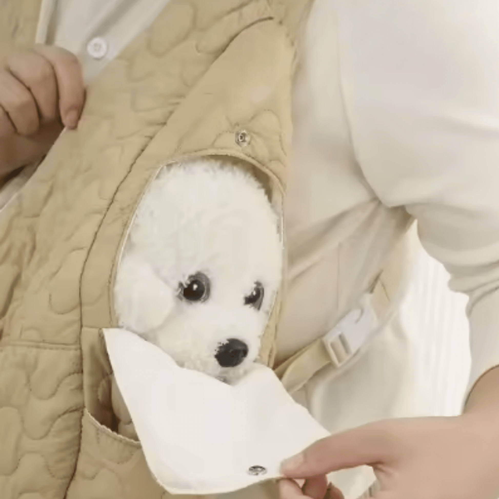 Huglee - Gewatteerde Fleece Hondendraagtas - Mivero