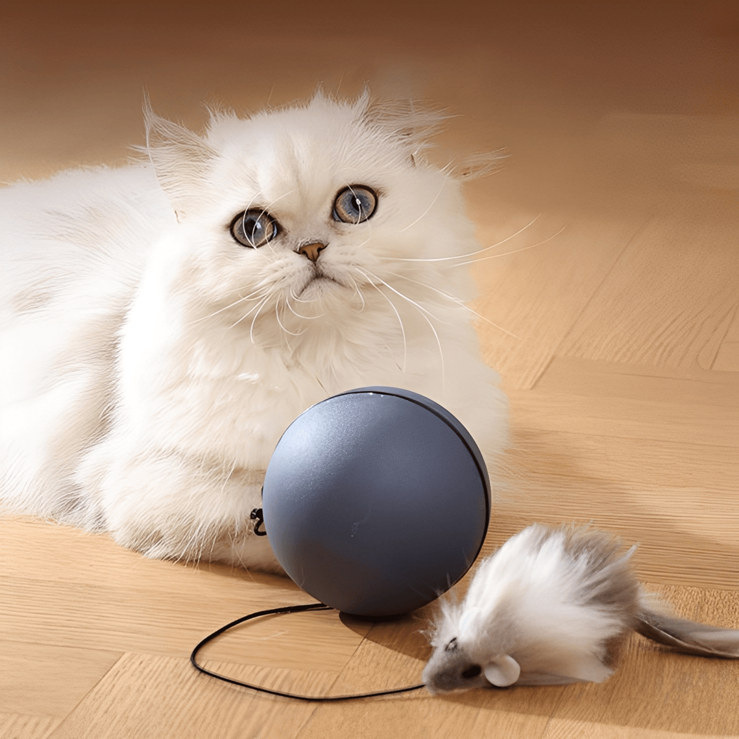 huntio - interactieve muisvormige kattenbal - mivero
