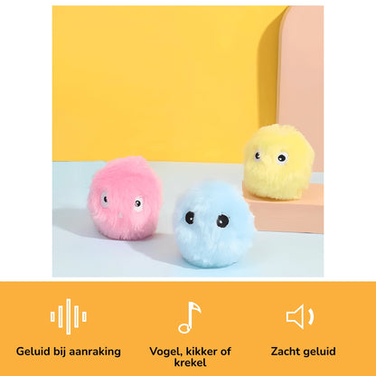 HushChirp - Kattenspeelgoed Bal met Geluid bij Aanraking - Mivero