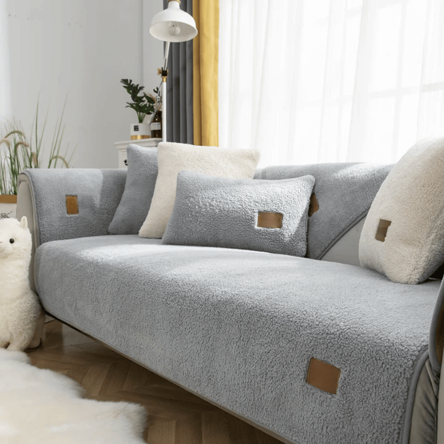 hushcover - bankhoes honden waterdicht sherpa fleece - mivero