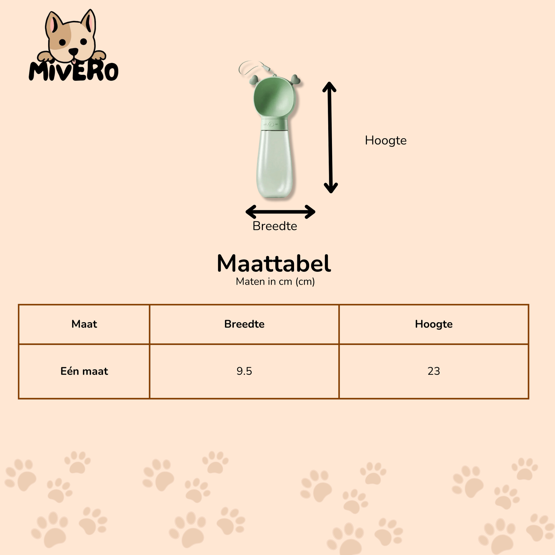 HydraPaw - Lekvrije Reisfles Huisdier - Mivero