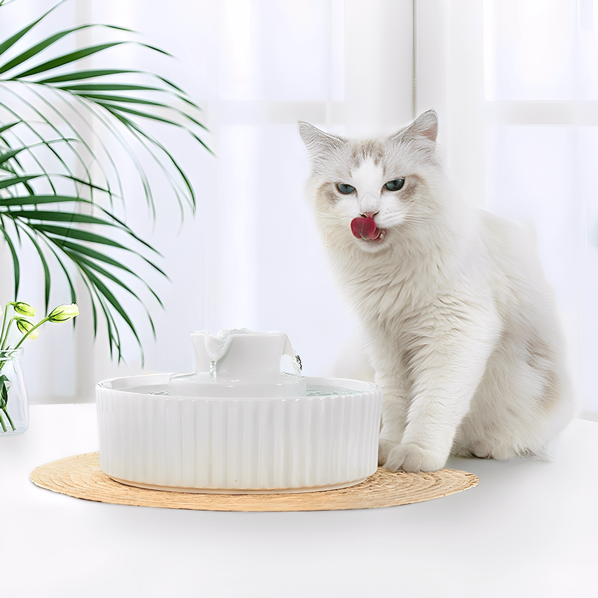 HydraPet - Keramische Stilwater Drinkfontein - Mivero