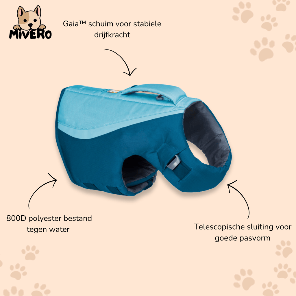 Hydrohound - Drijvend Reflecterend Hondenzwemvest - Mivero