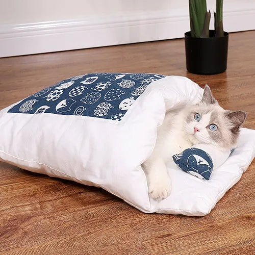Cosnug - Omsloten Pluche Kattenbed