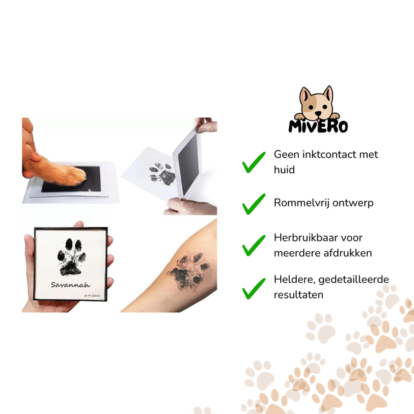 PawPrint - Contactloos Huisdier Inktkussen