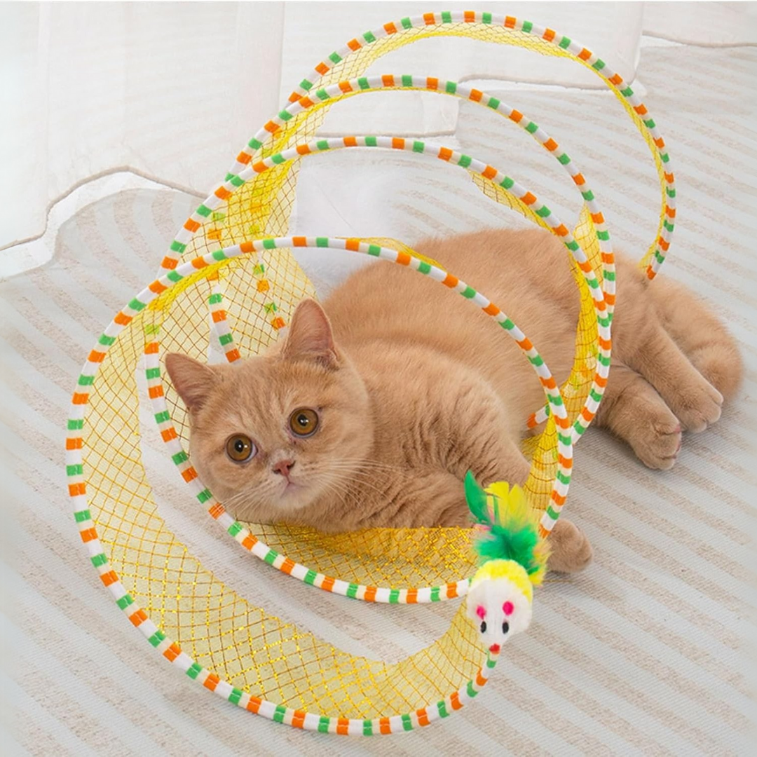 PlayCoil - Interactieve Spiraal Kattentunnel