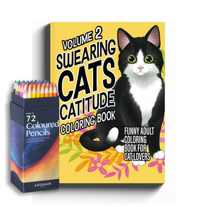 Cattitude Deel 2 – Het Hilarische Kattenkleurboek