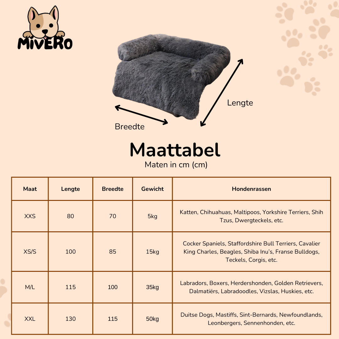SnuggleNest -  Pluche Anti-Slip Hondenbed