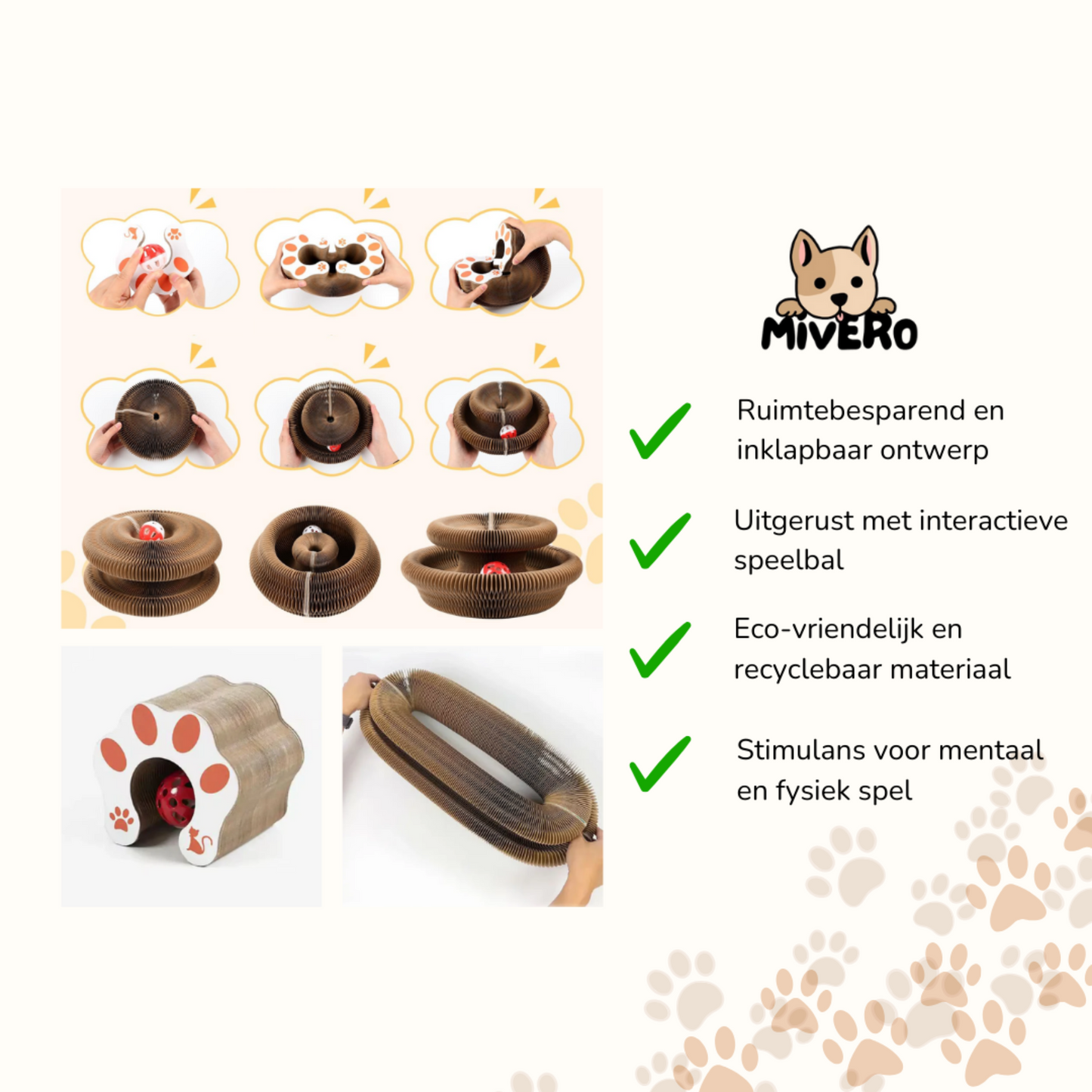 PurrPlex -  Opvouwbaar Modulair Kattenspeelgoed