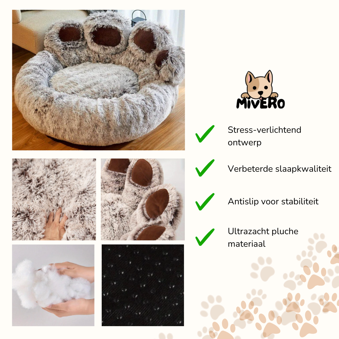FurNest -  Fluffy Kalmerend Hondenbed