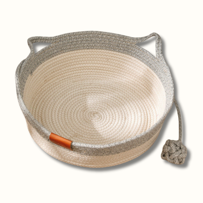 PawBasket - Katoenen Gevlochten Kattenmand