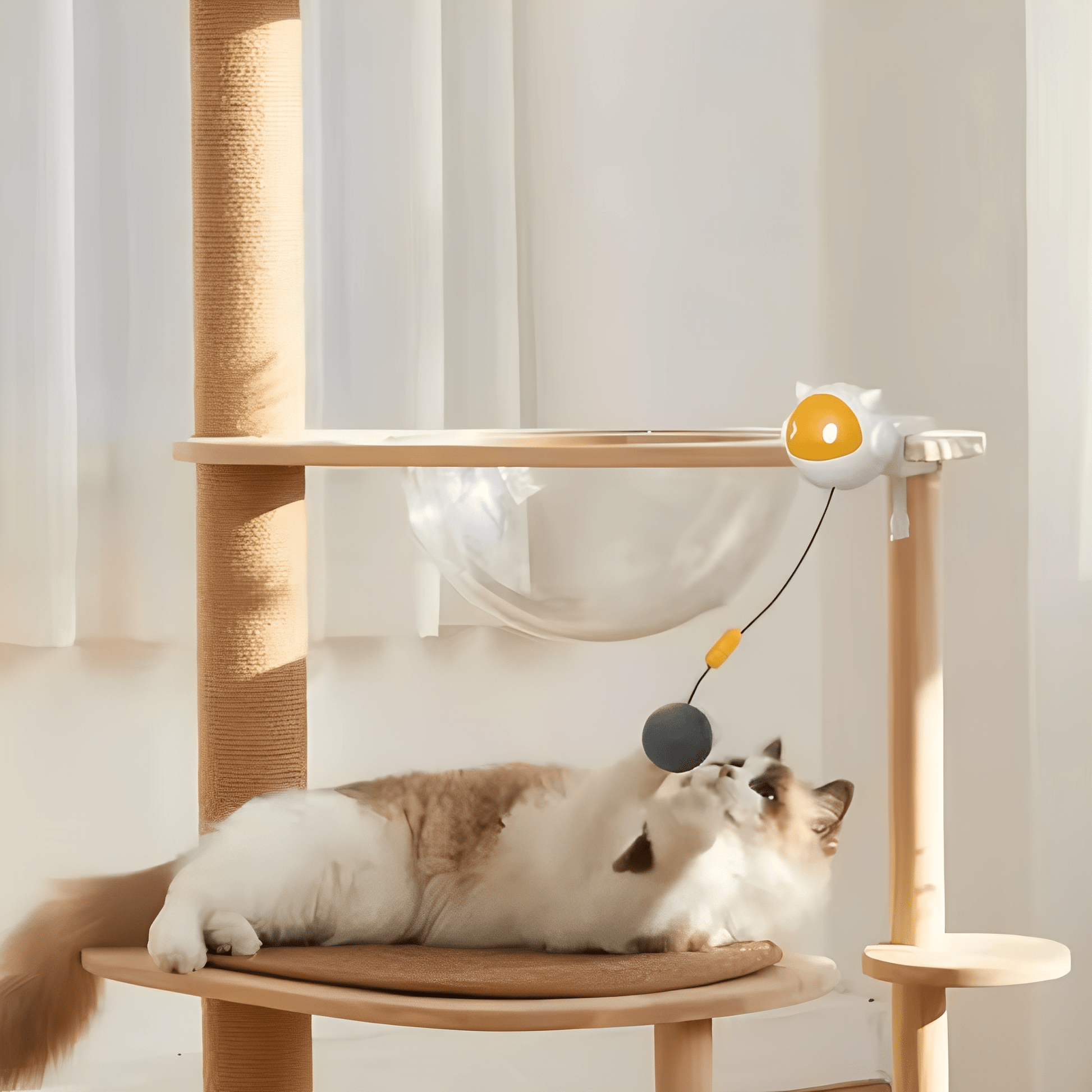 KittyBounce - Interactieve Oplaadbare Kattenbal - Mivero