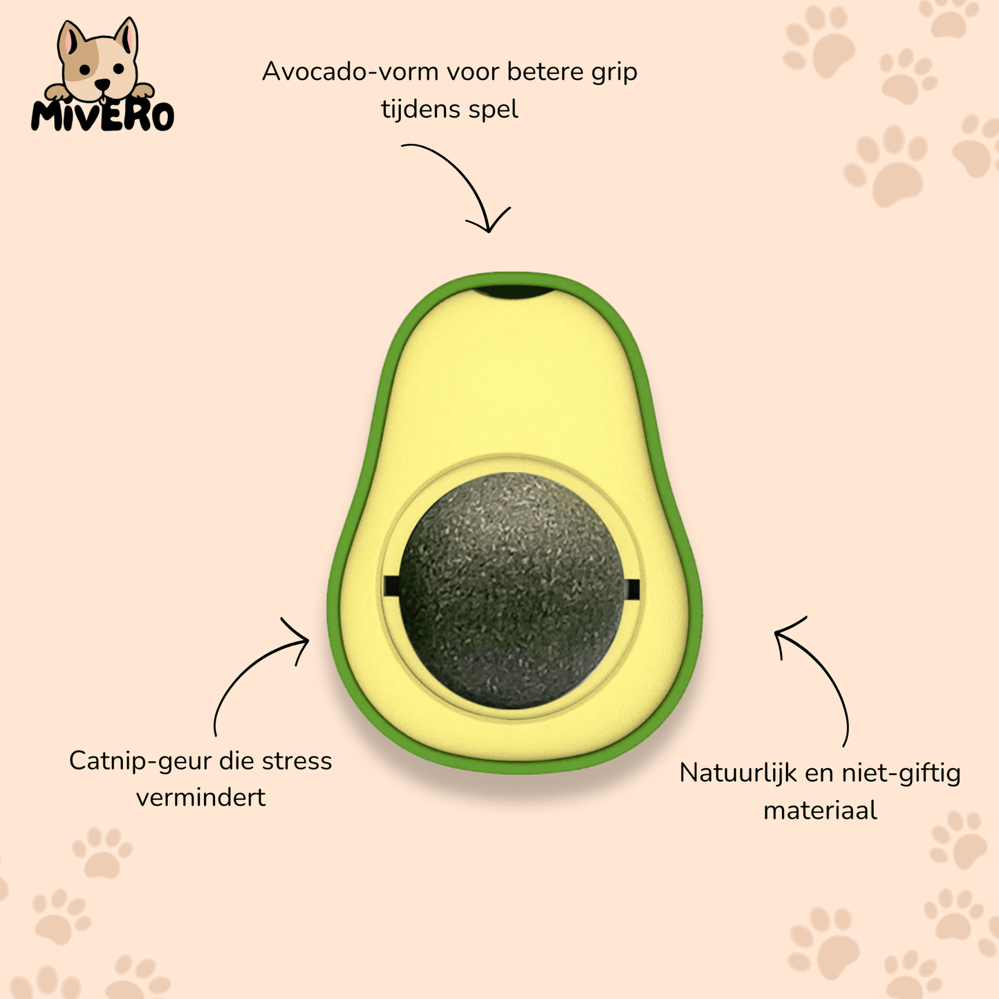 kittycado - natuurlijke kalmerende kauwspeeltje - mivero