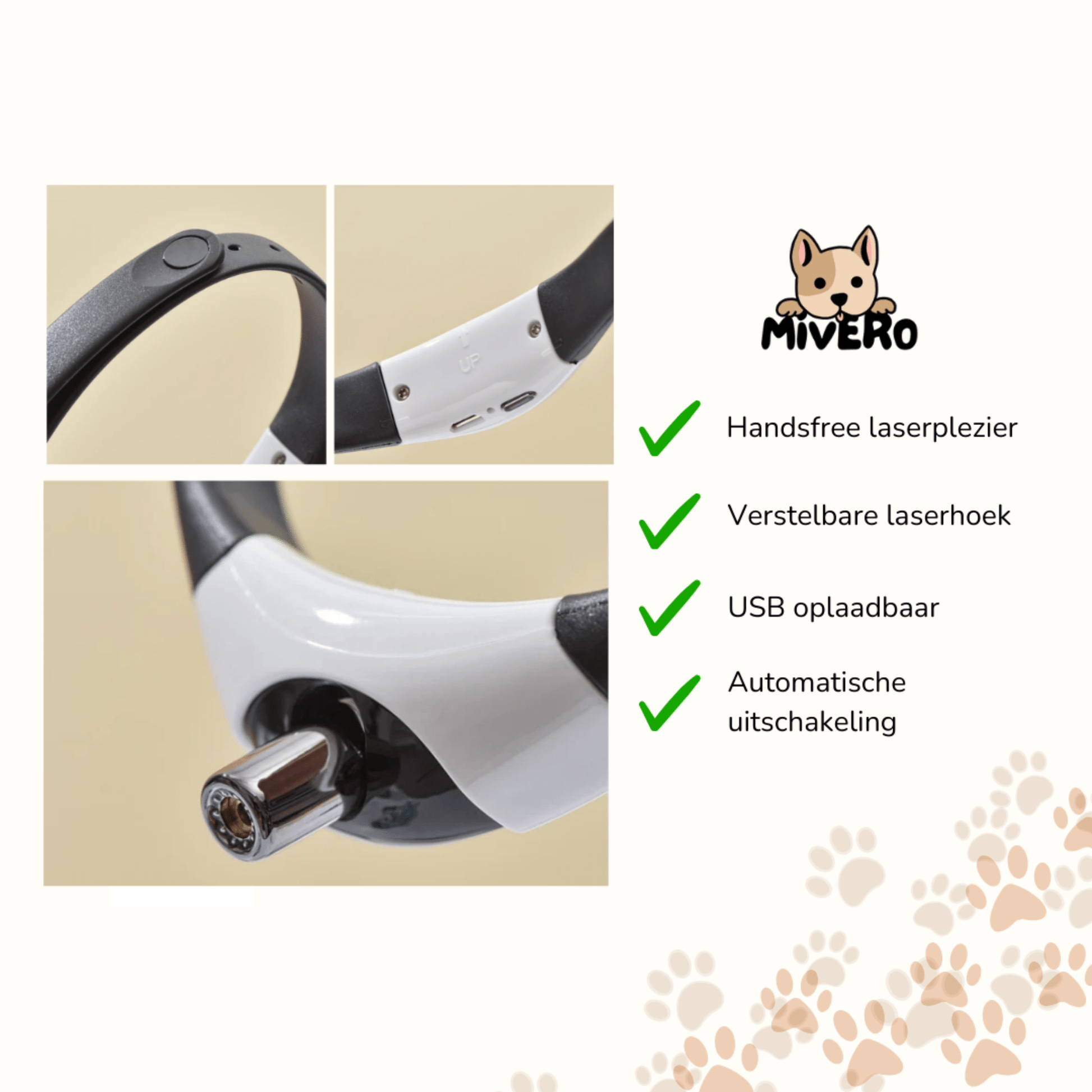 LaserPaw - Interactieve Huisdier Halsband - Mivero