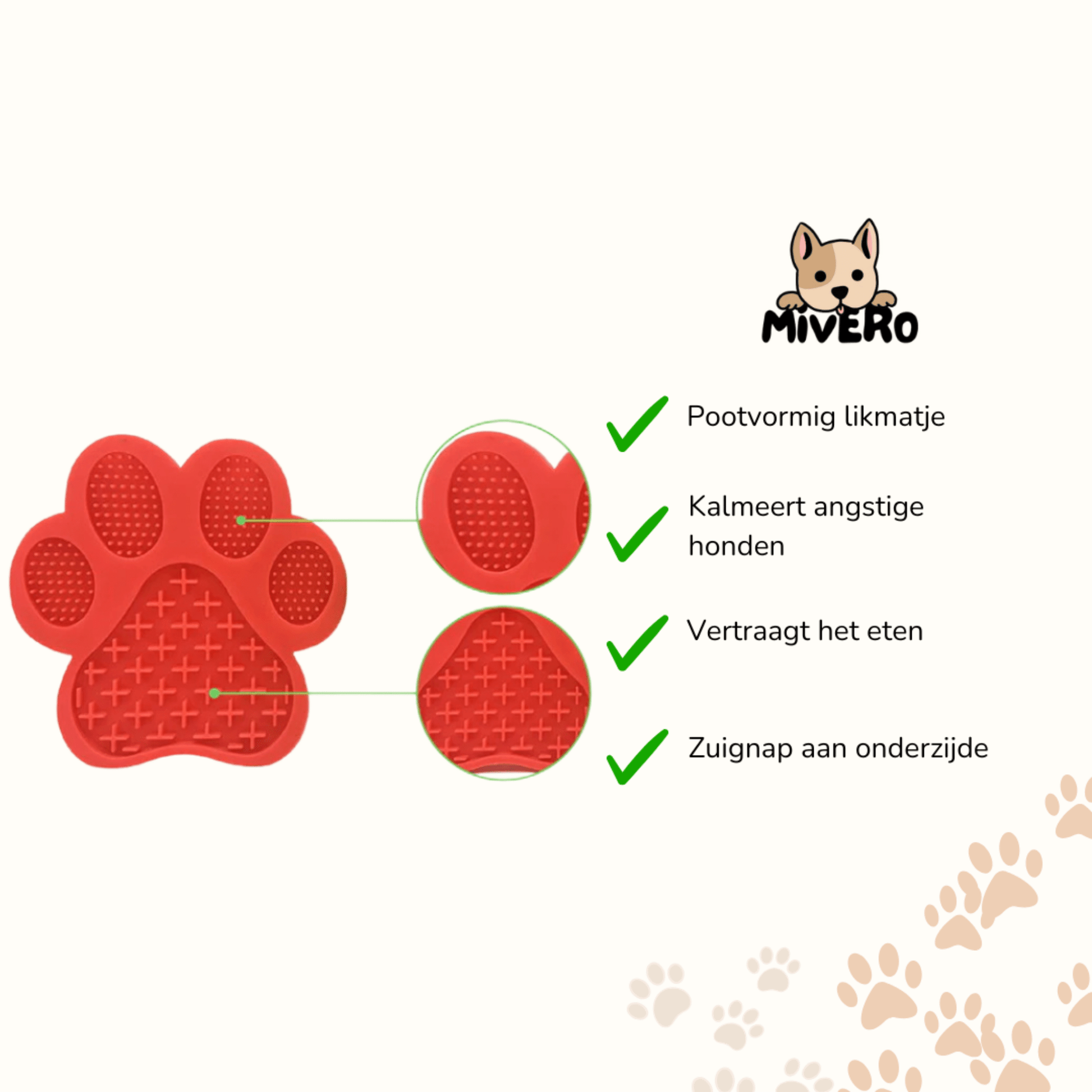 LickEase - Kalmerende Textuur Likmat - Mivero