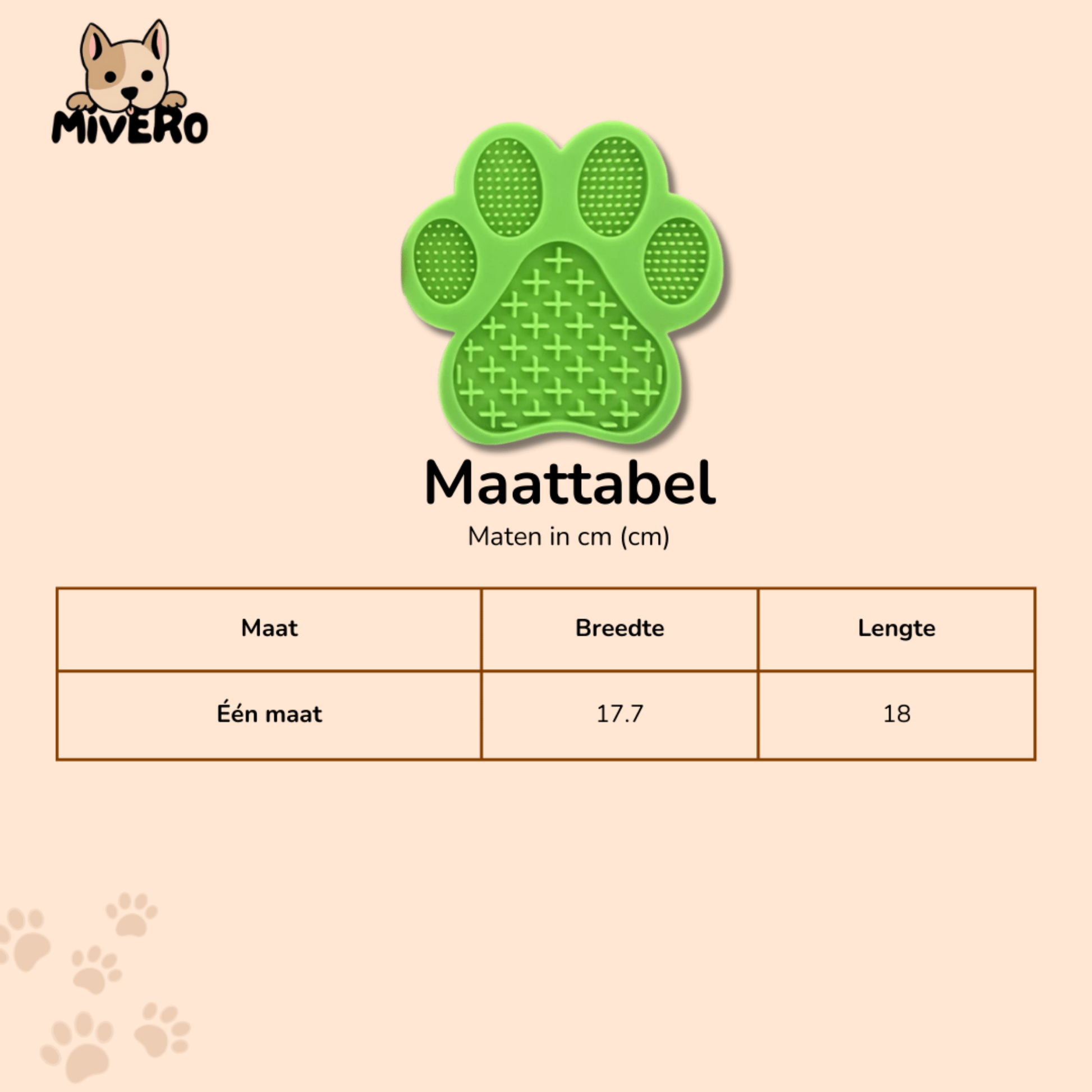 LickEase - Kalmerende Textuur Likmat - Mivero