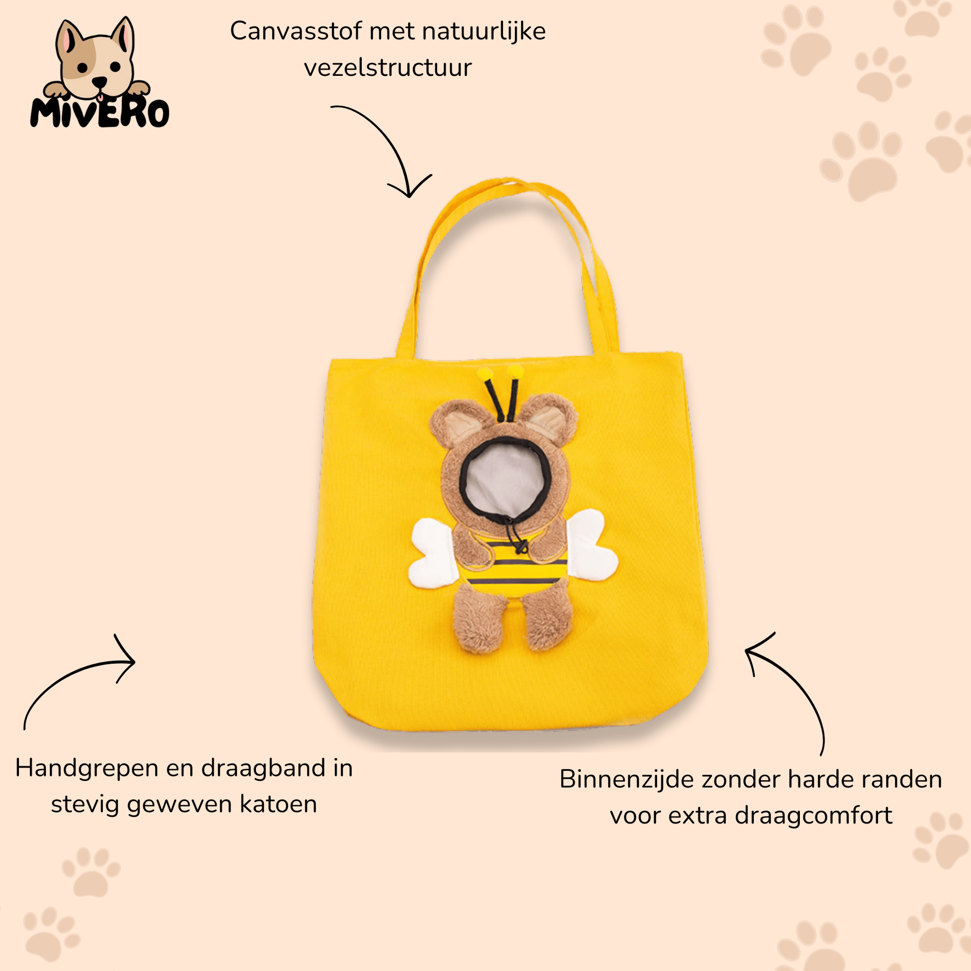 Luggipet - Canvas Kattenrugzak Lichtgewicht - Mivero
