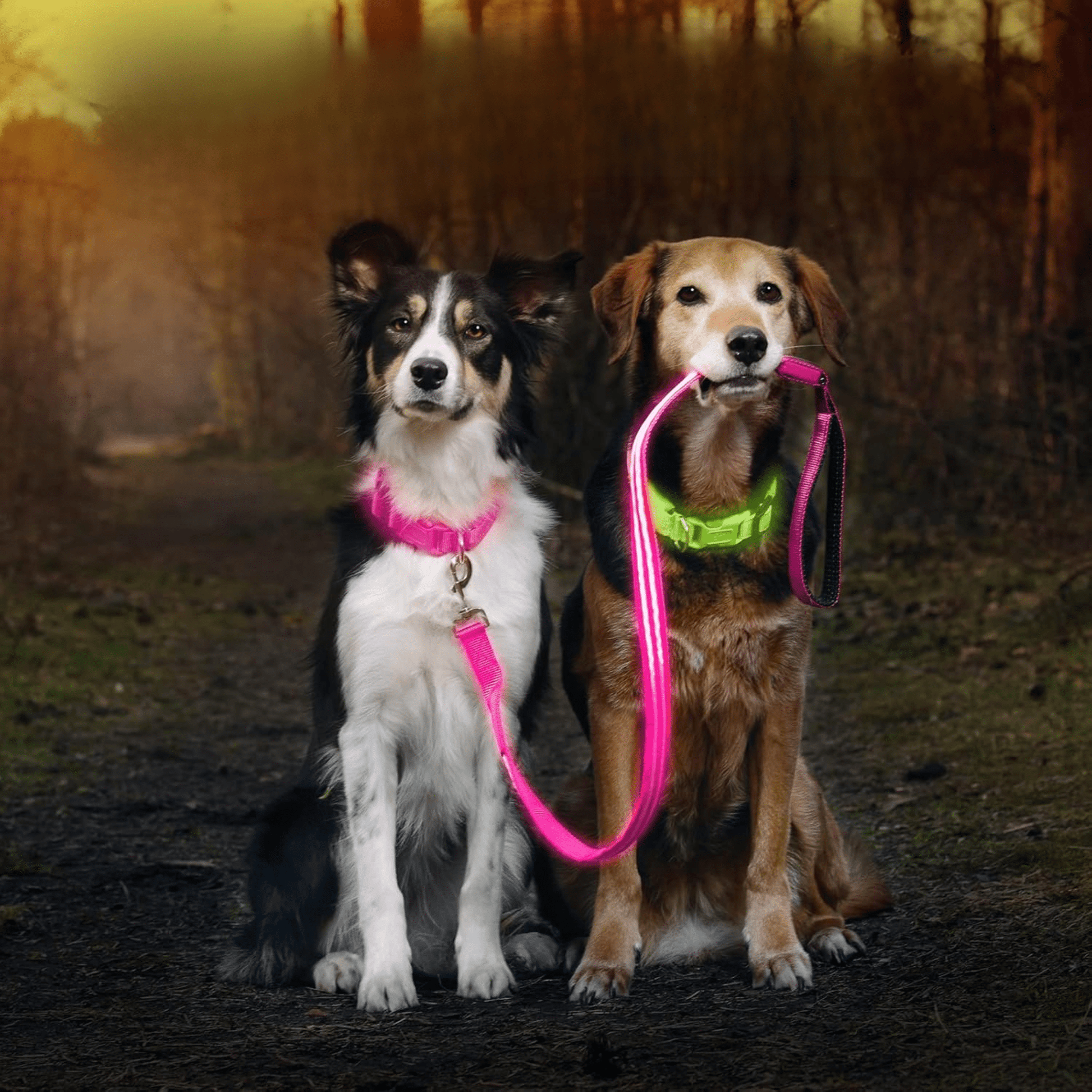 LumaPaw - Verlichte USB - Hondenhalsband - Mivero