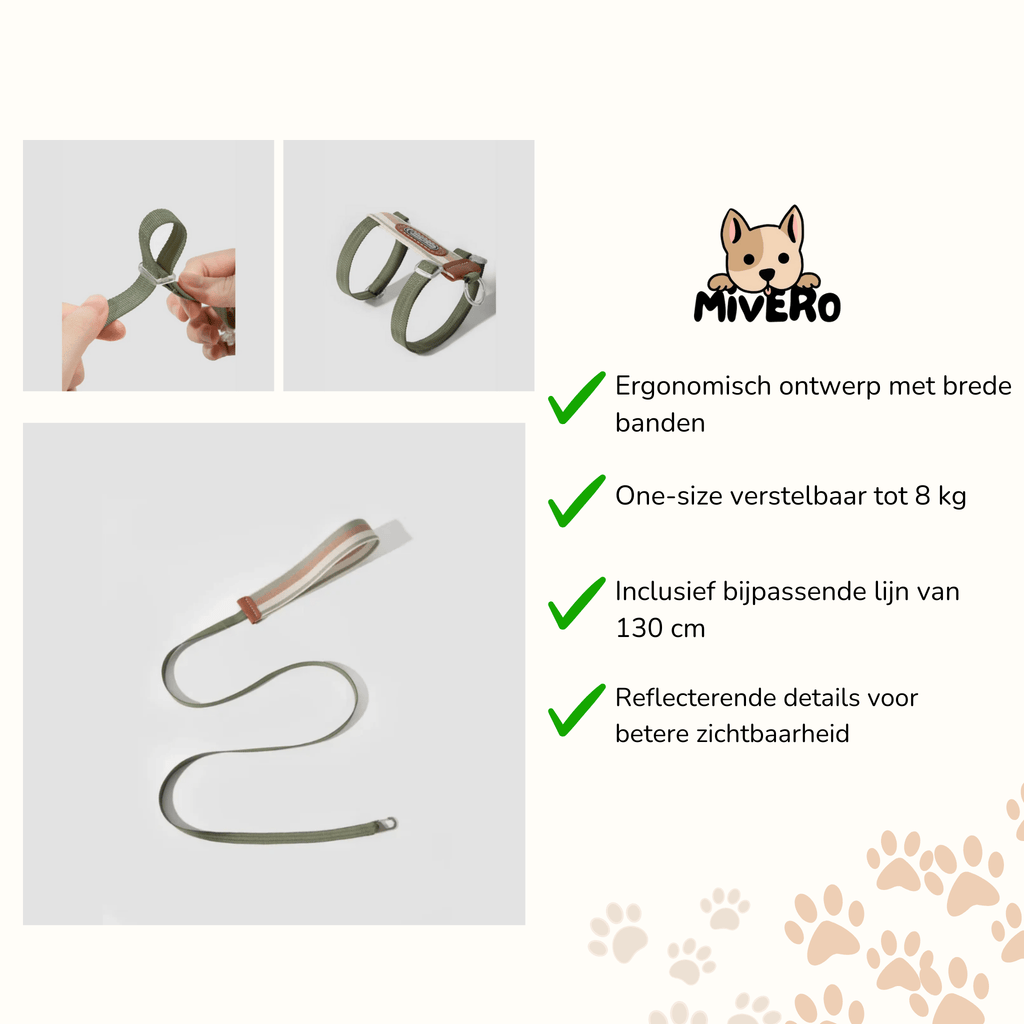 Meowalk - Reflecterend Ergonomisch Kattentuigje - Mivero