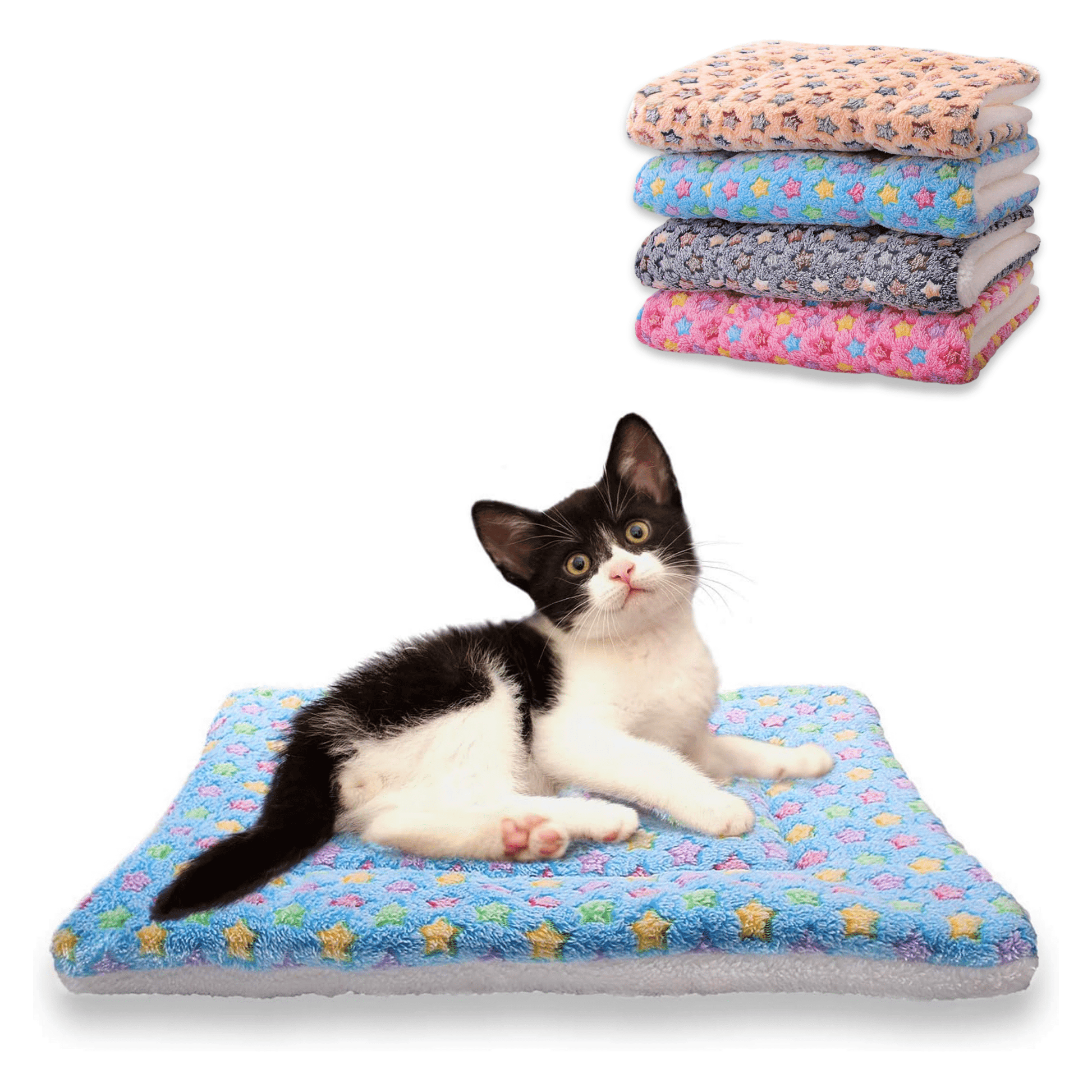 Meowla - Zachte Sterrenprint Kattendeken - Mivero