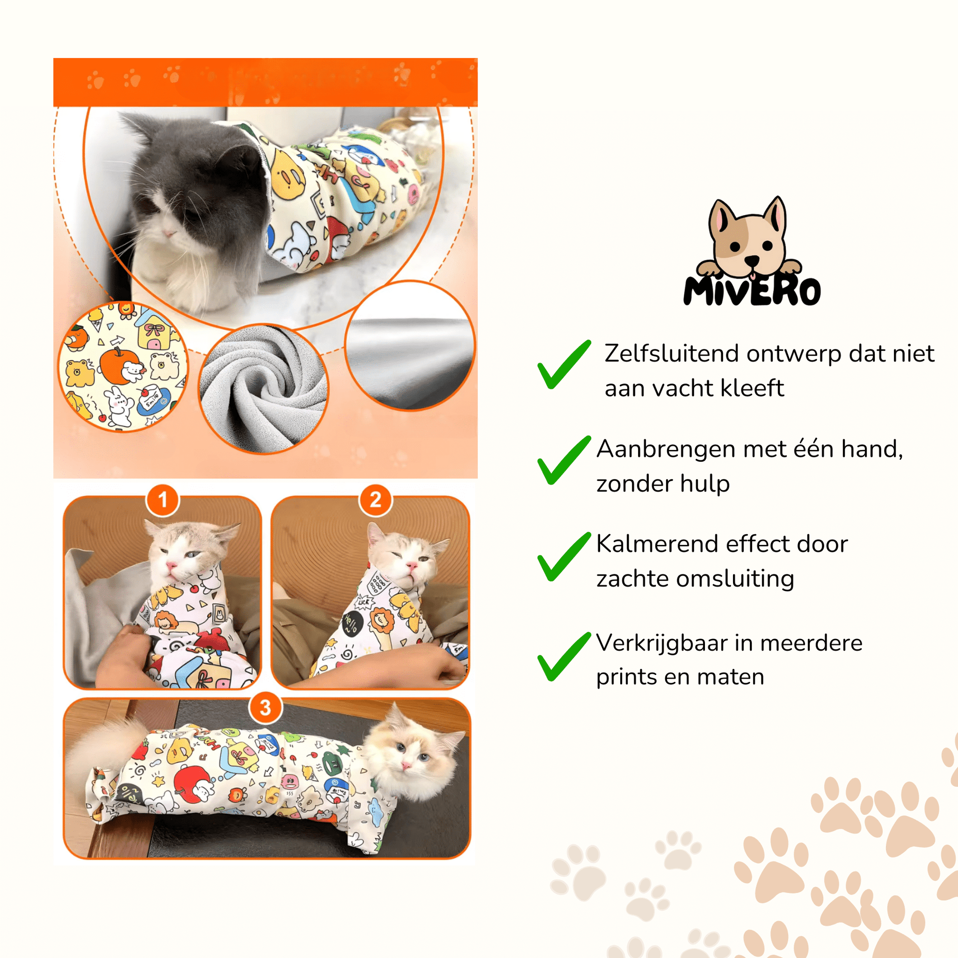 Meowtique - Zelfklevende Kalmerende Kattenwikkel - Mivero