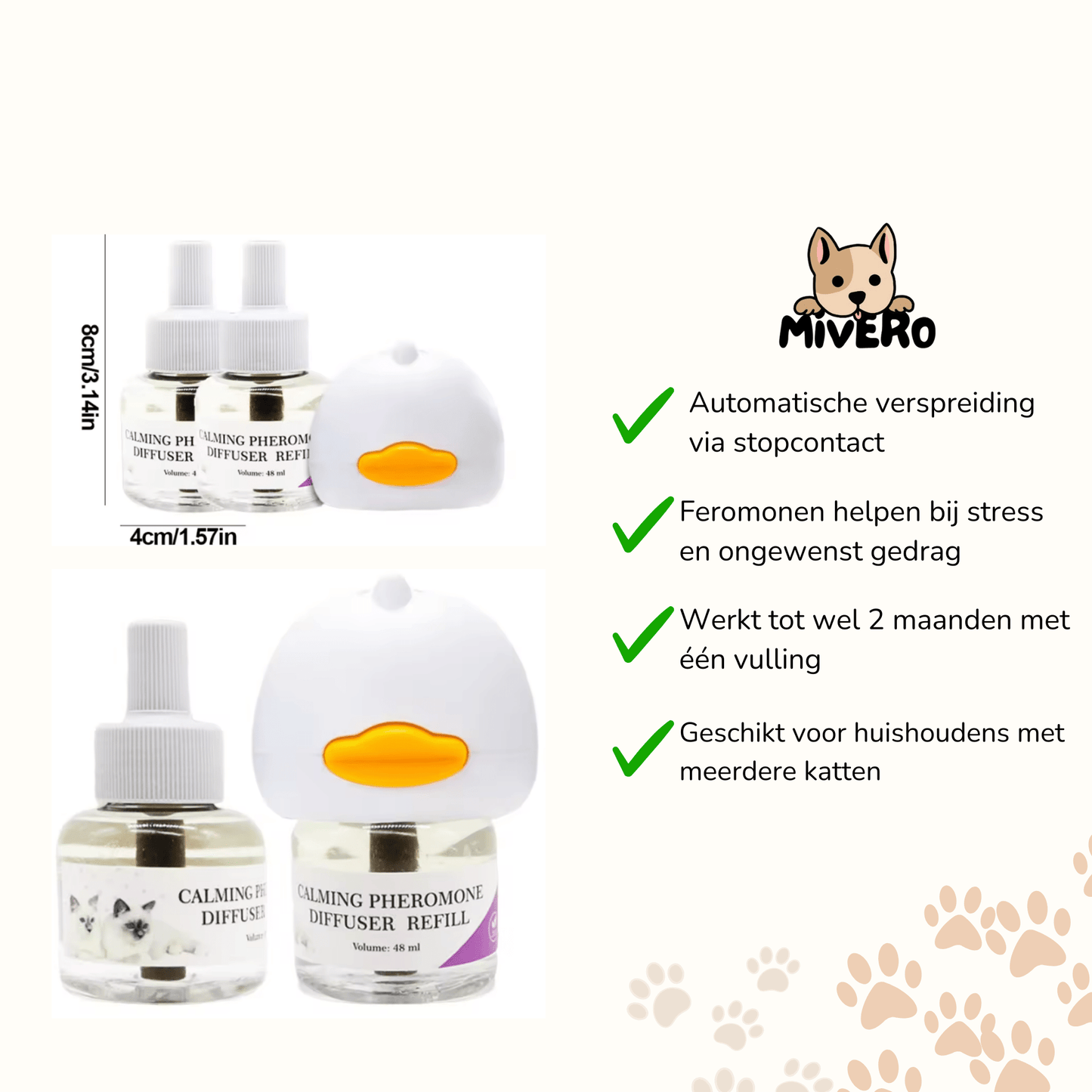 mewrelax - kalmerende feromoon diffuser - mivero