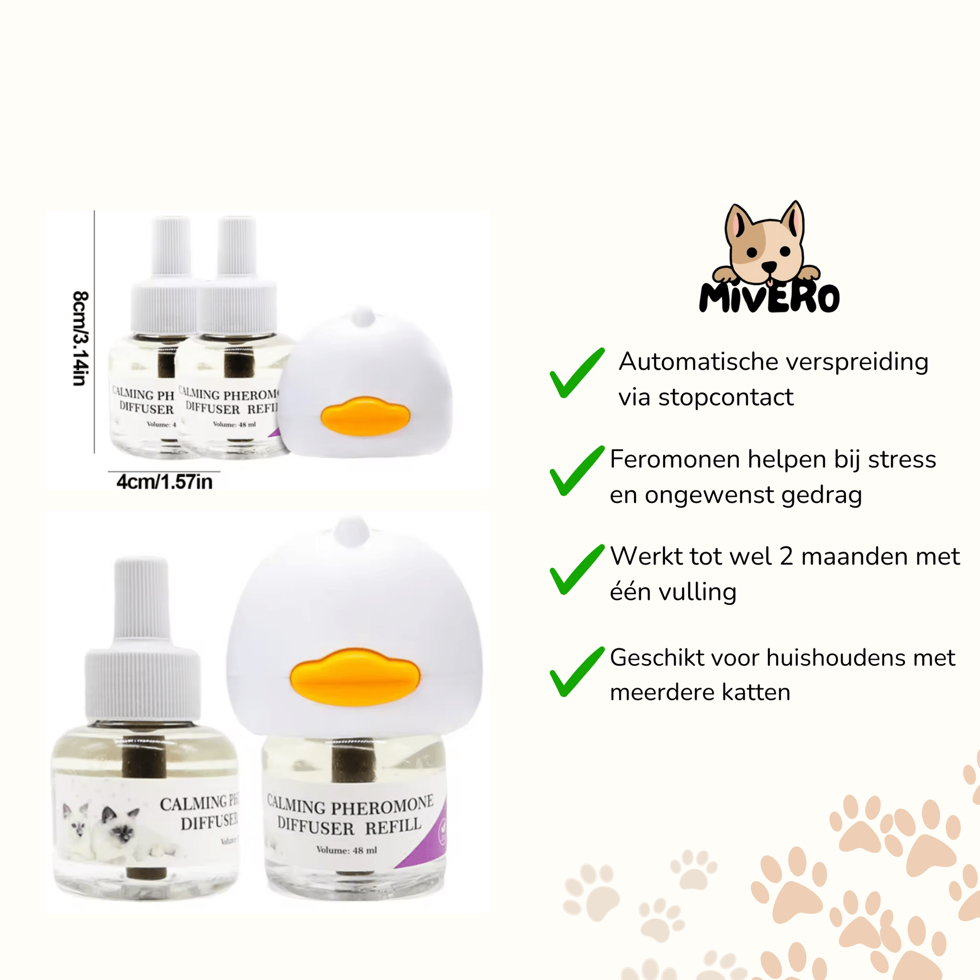 Mewrelax - Kalmerende Feromoon Diffuser - Mivero