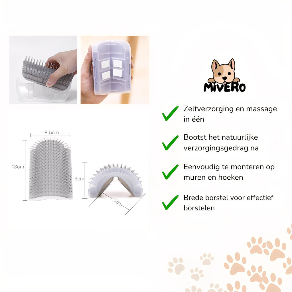 Mewssage - Zelfverzorgende Kattenborstel - Mivero