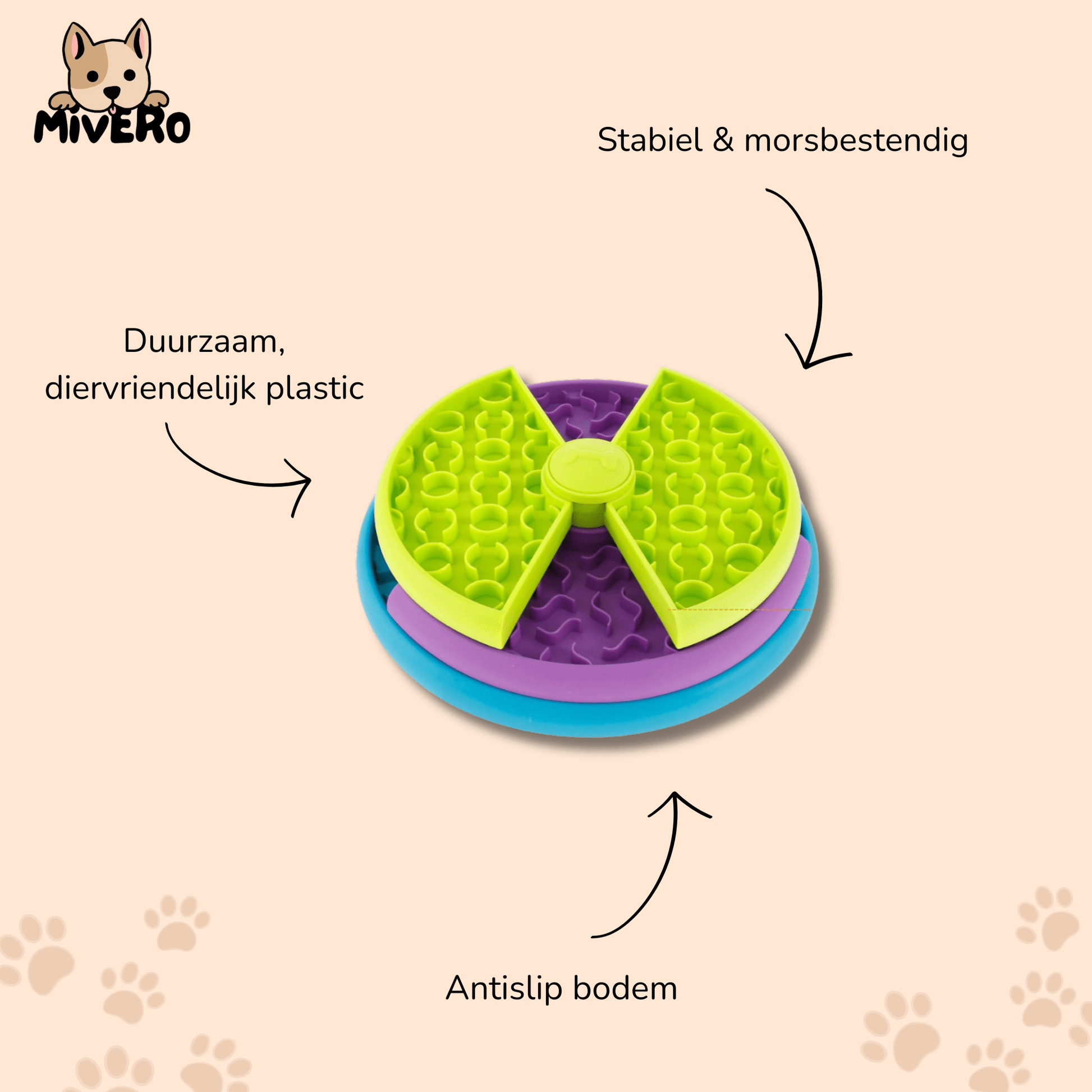 MindBowl - Interactieve Anti - Schrok Voerbak - Mivero