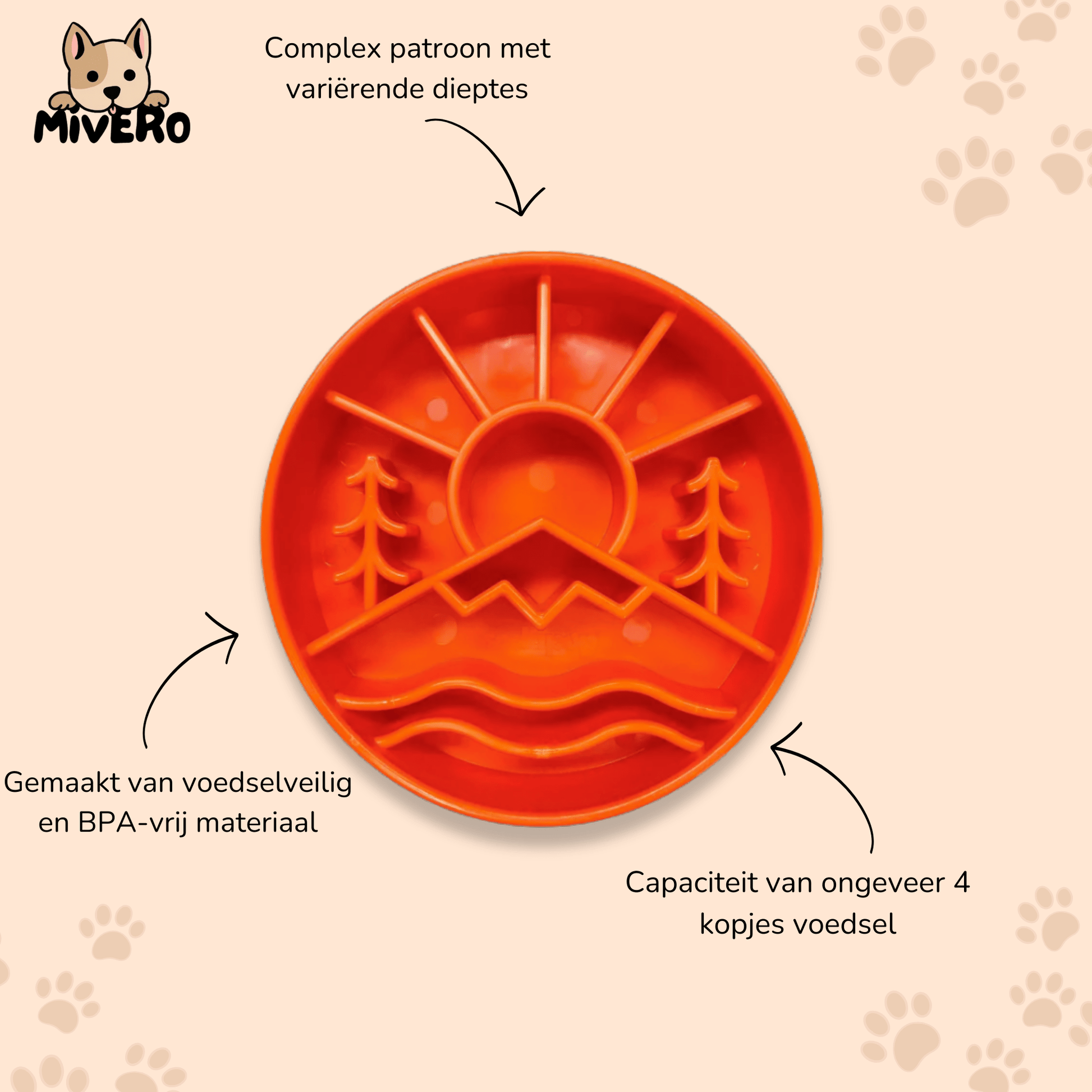 Mindscoop - Mentale Slow Voerbak - Mivero