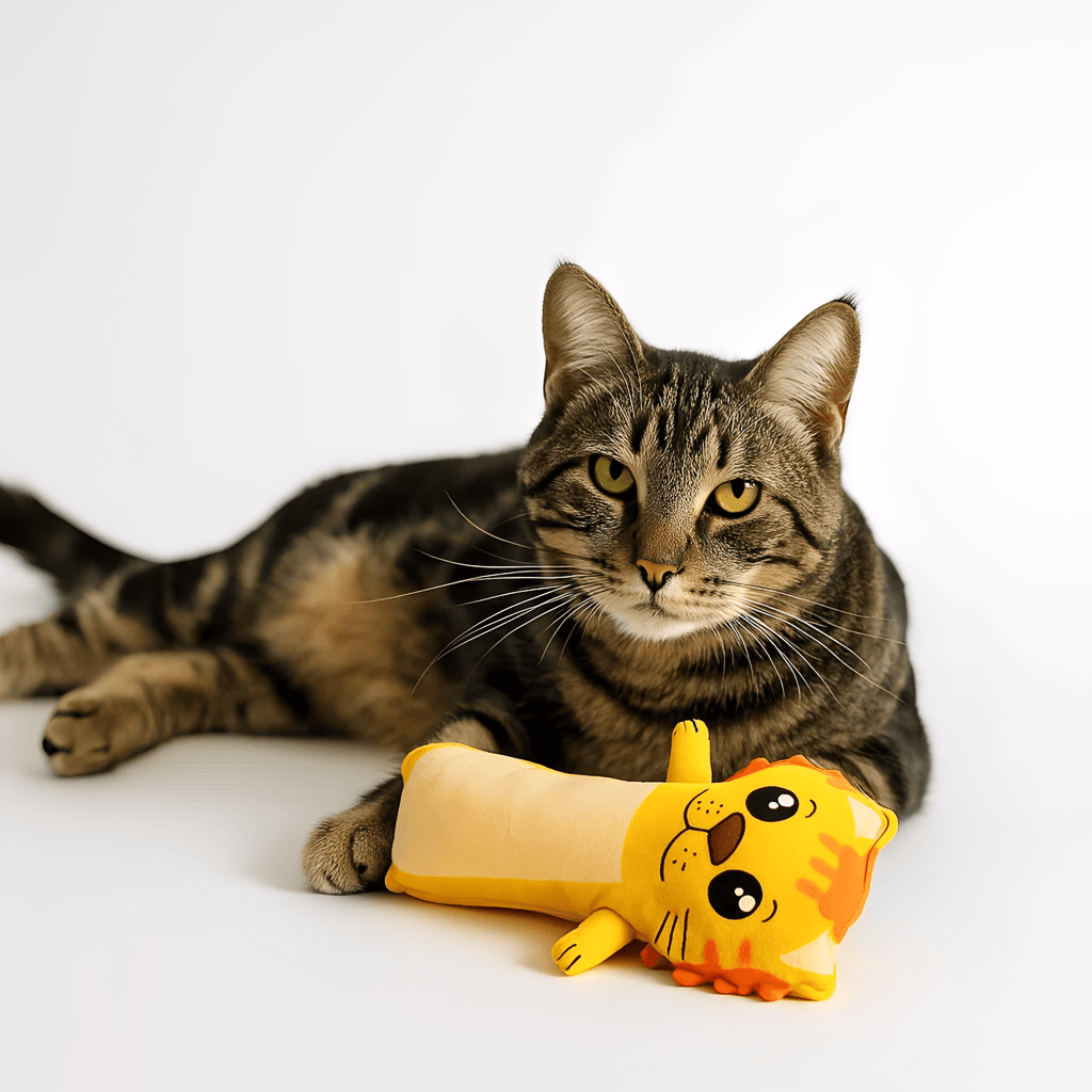 Minikat - Knisperende Silvervine Knuffelkat - Mivero