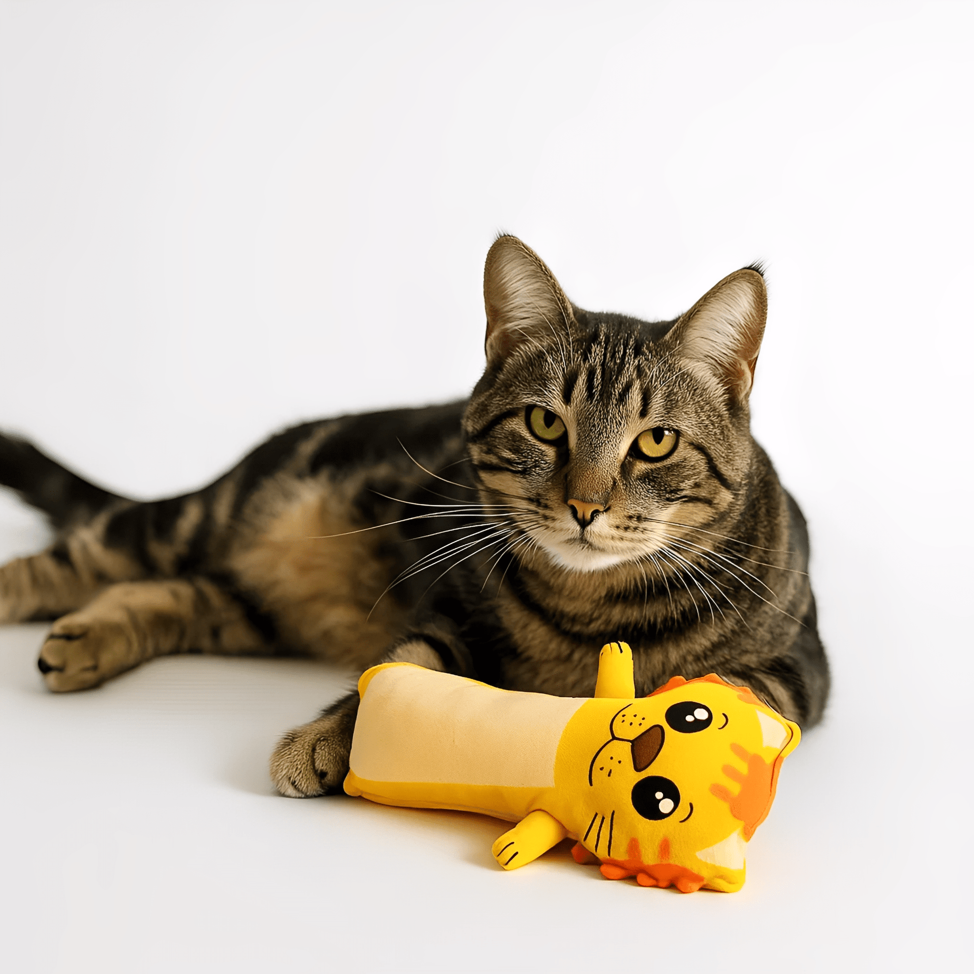 Minikat - Knisperende Silvervine Knuffelkat - Mivero