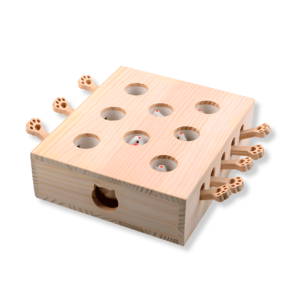 MoleHunt - Houten Whack - A - Mole KattenSpeelgoed - Mivero