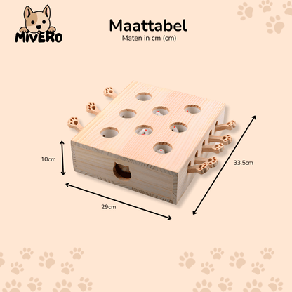 MoleHunt - Houten Whack - A - Mole KattenSpeelgoed - Mivero