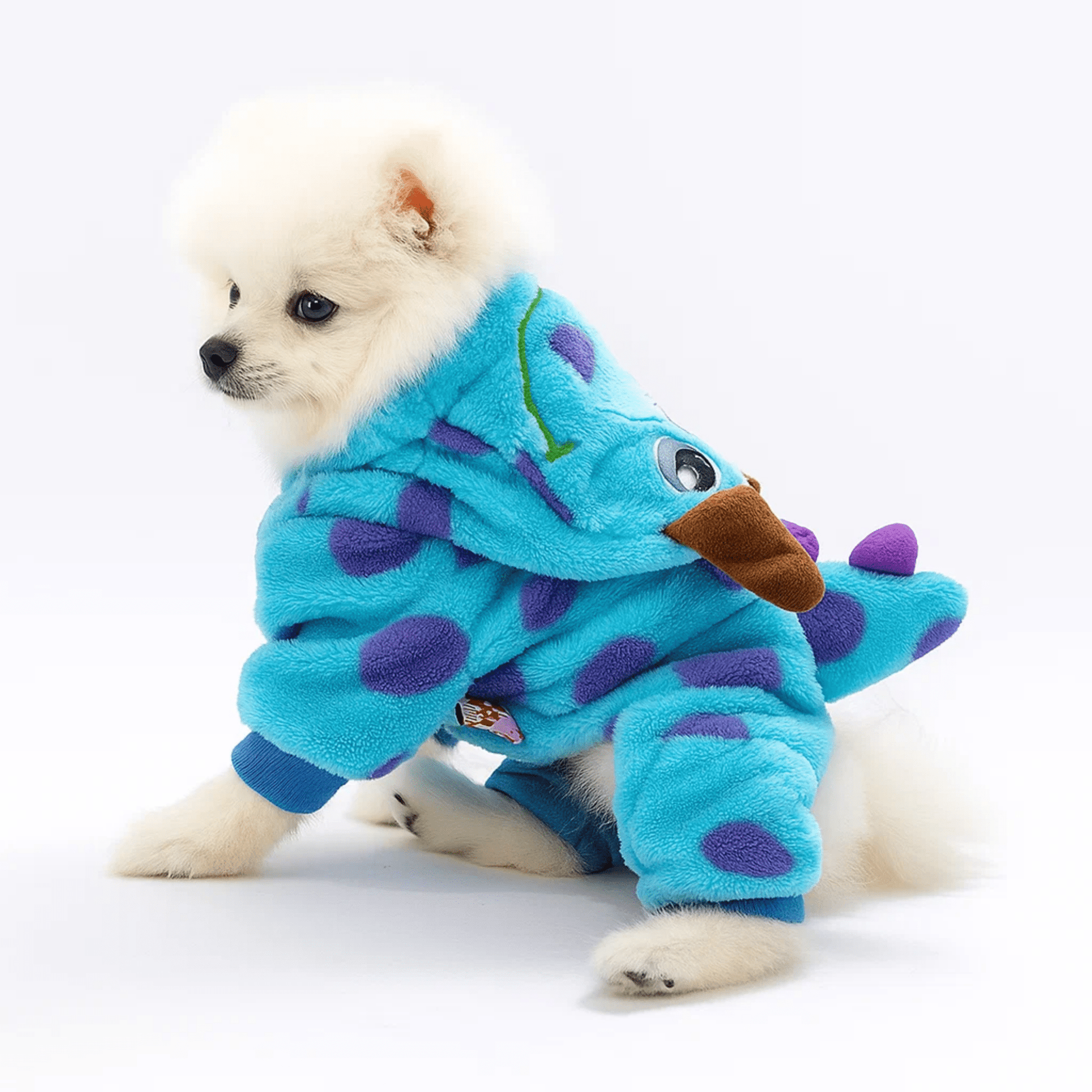 Monstrino - Karaktergetrouw Sulley Hondenkostuum - Mivero