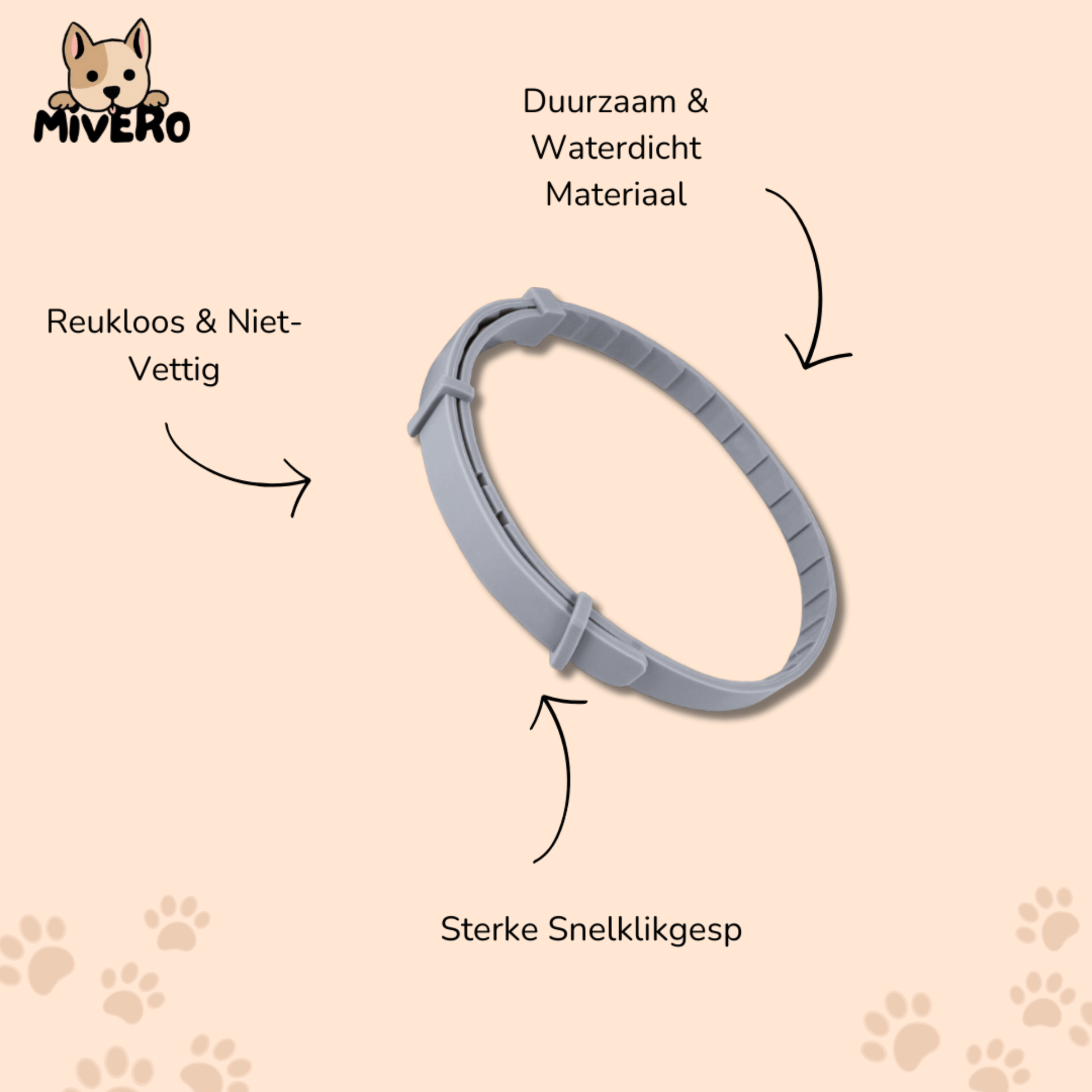 NatureGuard - Natuurlijke Anti - Teken Huisdierhalsband - Mivero