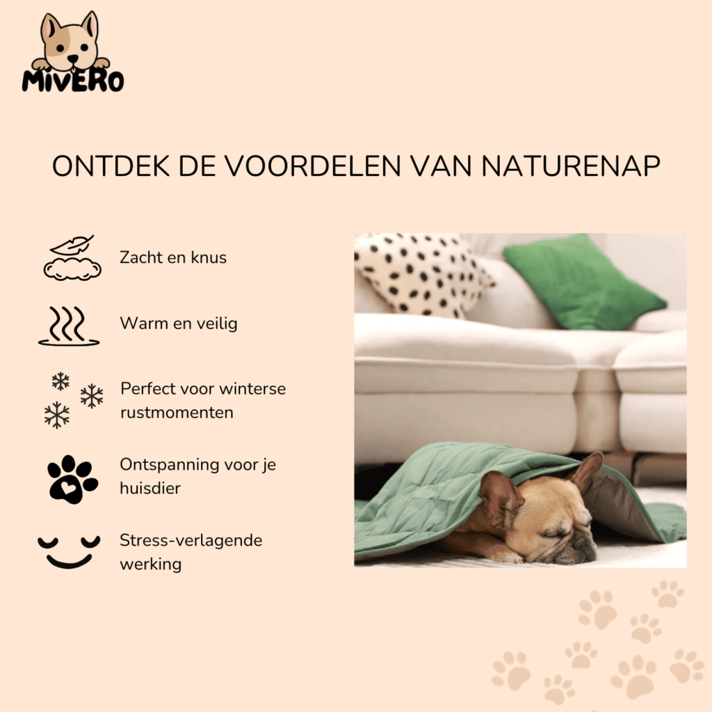 NatureNap - Reversible Pluche Huisdiermat - Mivero