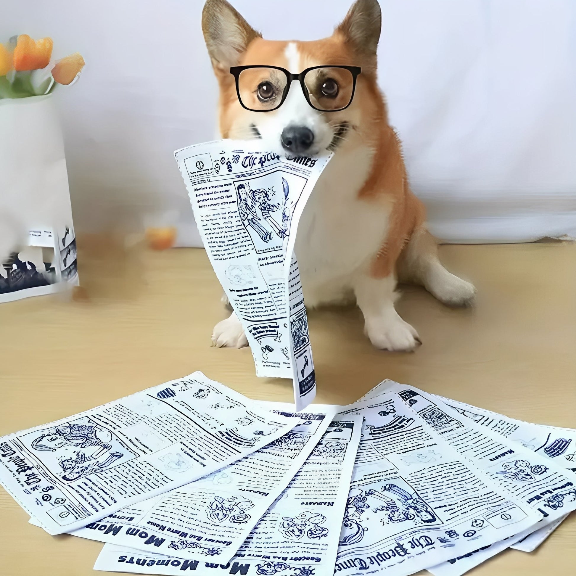 NewsPup - Krinkelend Scheurbestendig Hondenspeeltje - Mivero