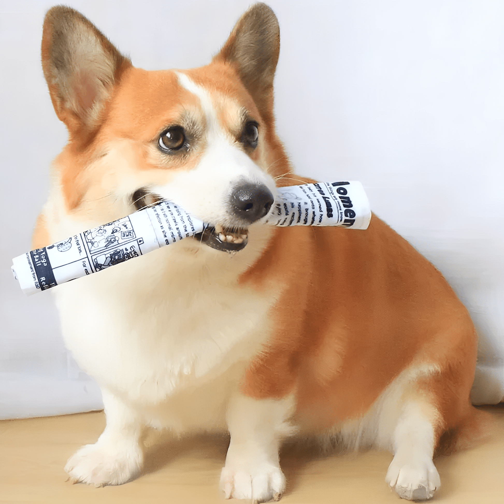 NewsPup - Krinkelend Scheurbestendig Hondenspeeltje - Mivero