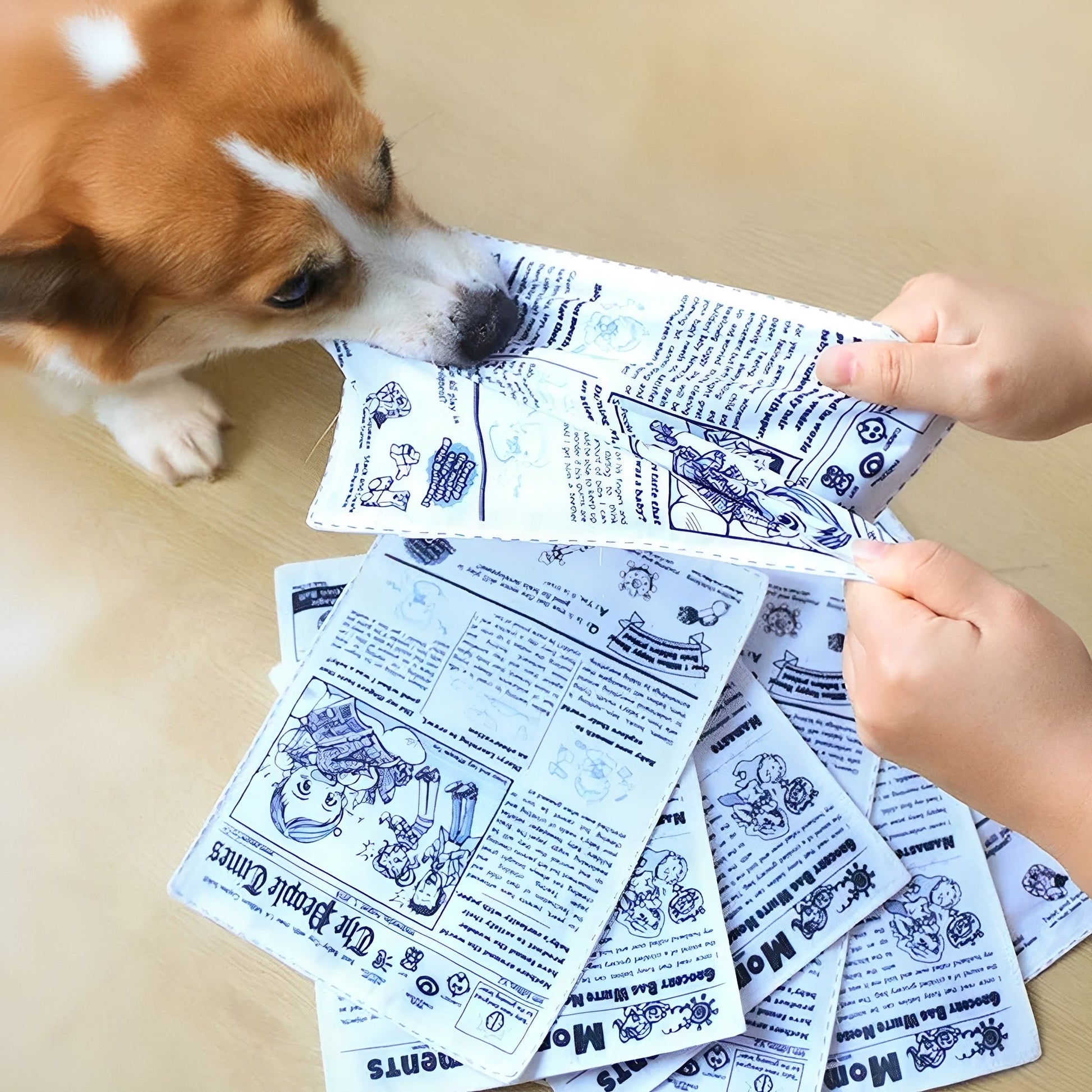 NewsPup - Krinkelend Scheurbestendig Hondenspeeltje - Mivero