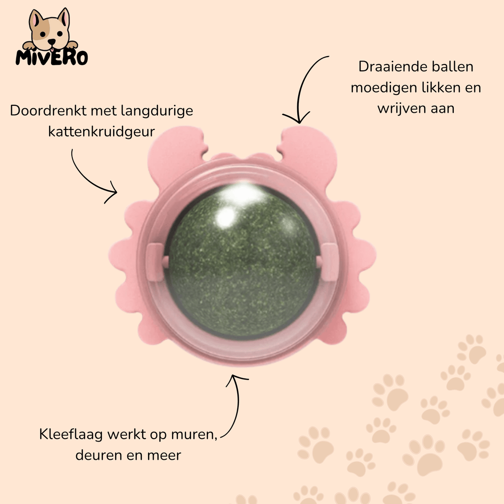 NipSpin - Draaibare Kattenkruid Likbal - Mivero