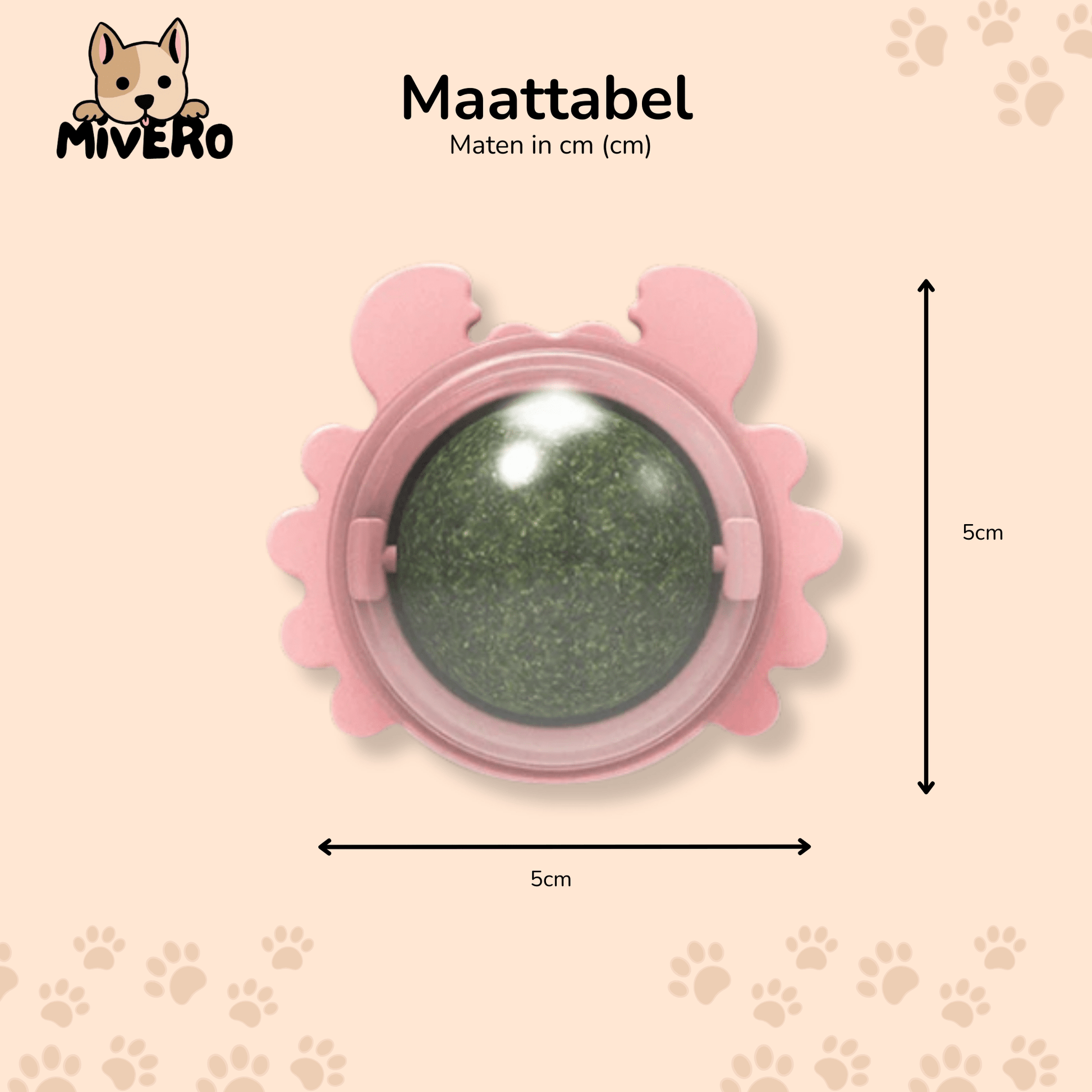 NipSpin - Draaibare Kattenkruid Likbal - Mivero