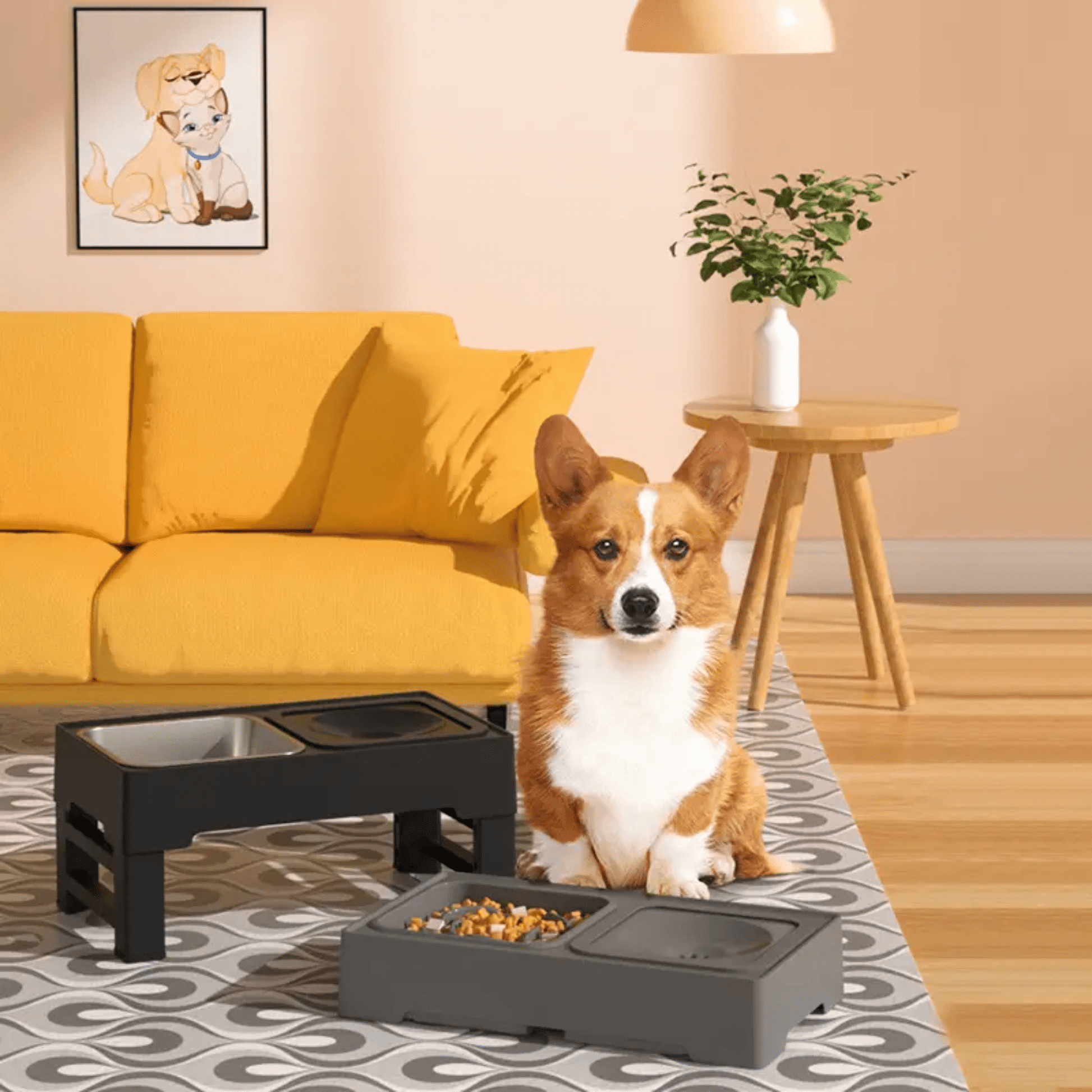 PaceBowl - Verstelbare Anti - Knoei Voerbak - Mivero