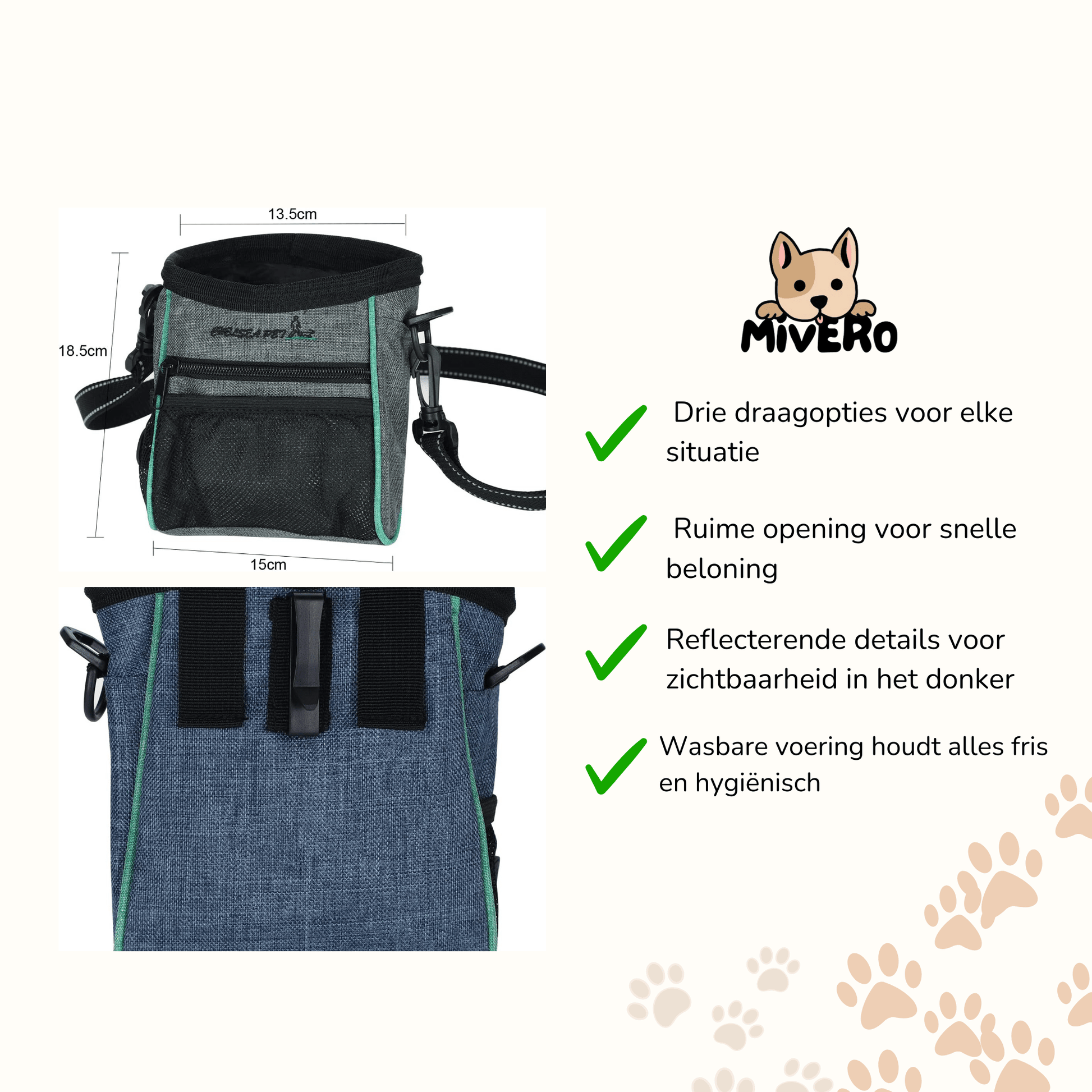 Packsy - Handsfree Trainings Voertasje - Mivero