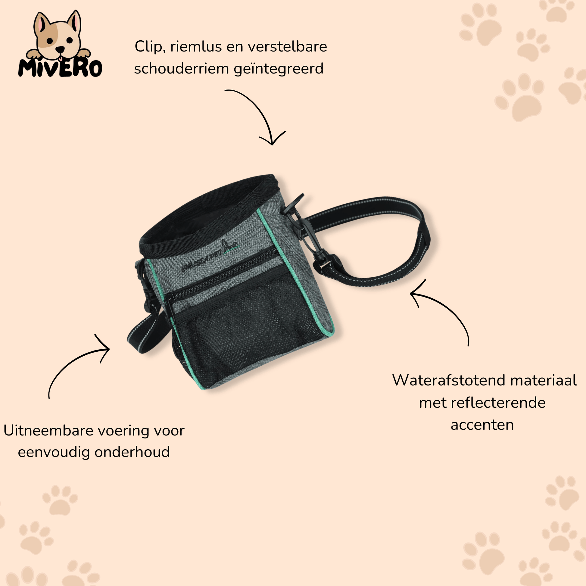 Packsy - Handsfree Trainings Voertasje - Mivero