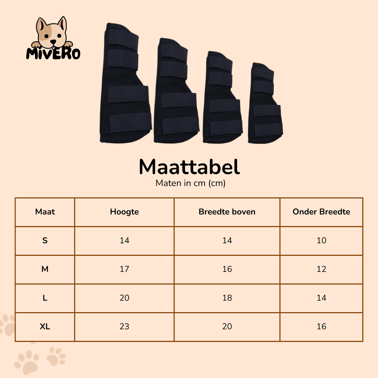 pawbrace - orthopedische honden pootbrace - mivero