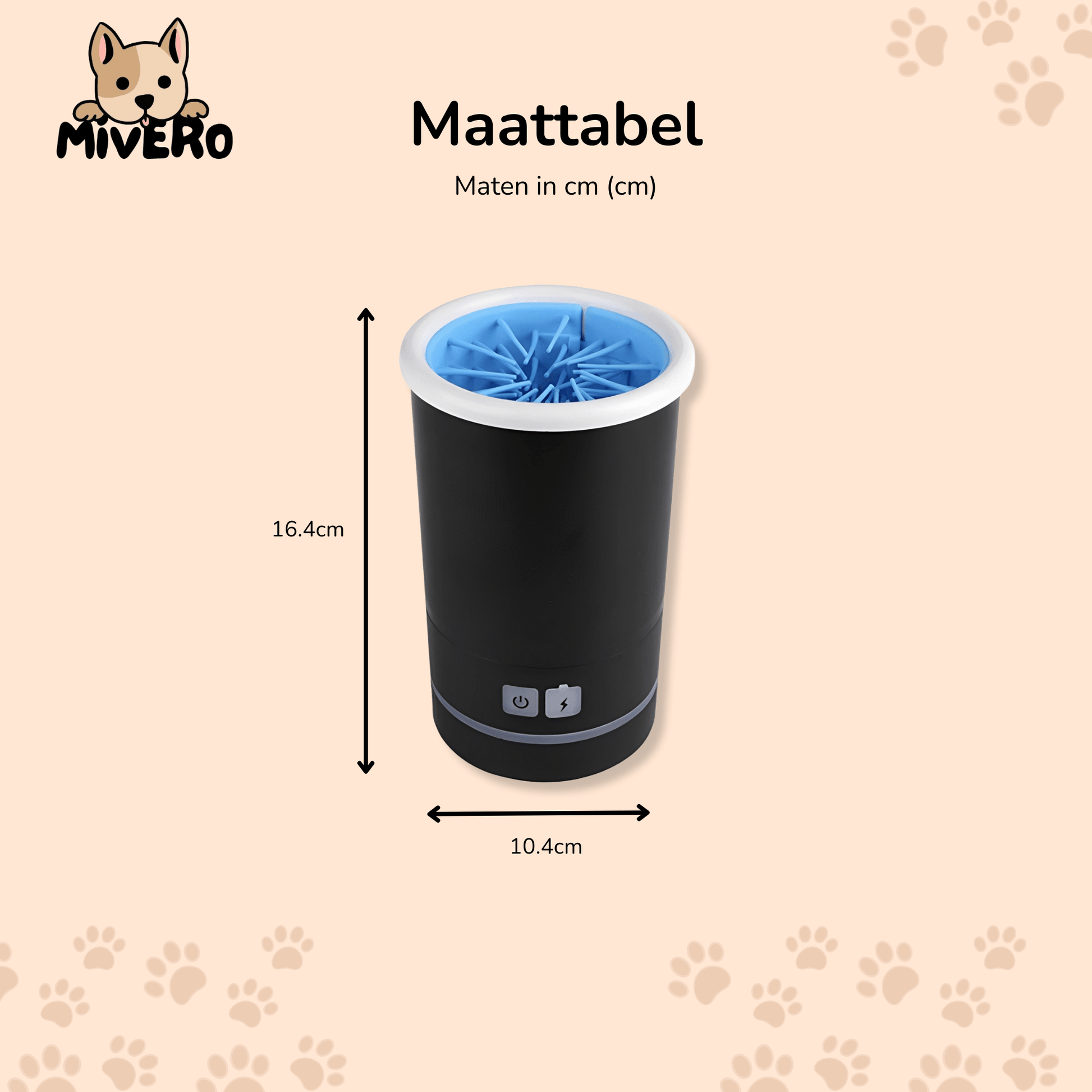 PawClean 2.0 - Siliconen Pootreiniger Beker - Mivero