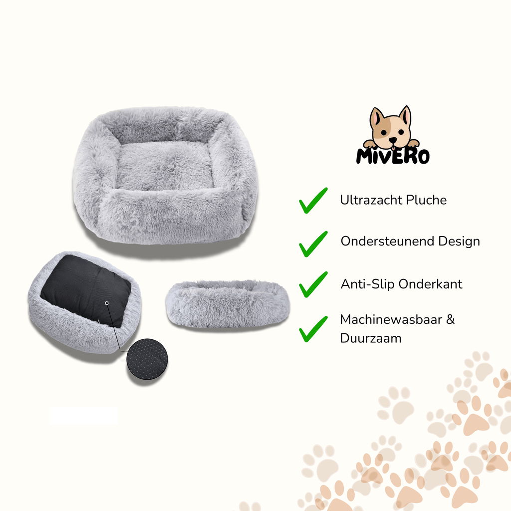 PawCloud - Kalmerende Donut Hondenmand - Mivero