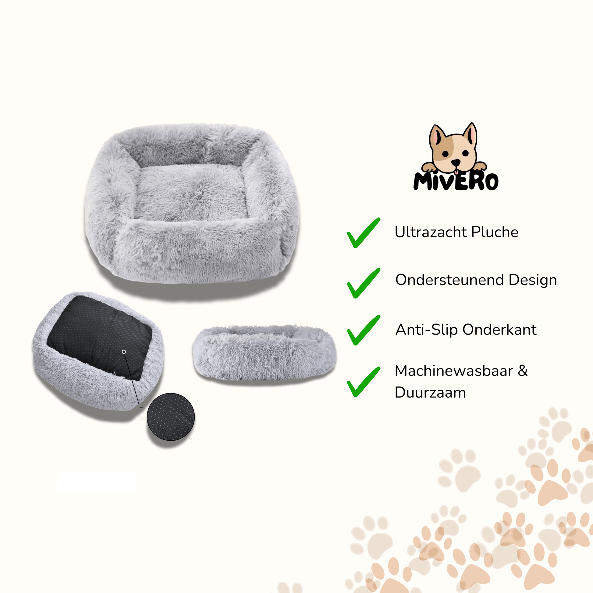PawCloud - Kalmerende Donut Hondenmand - Mivero