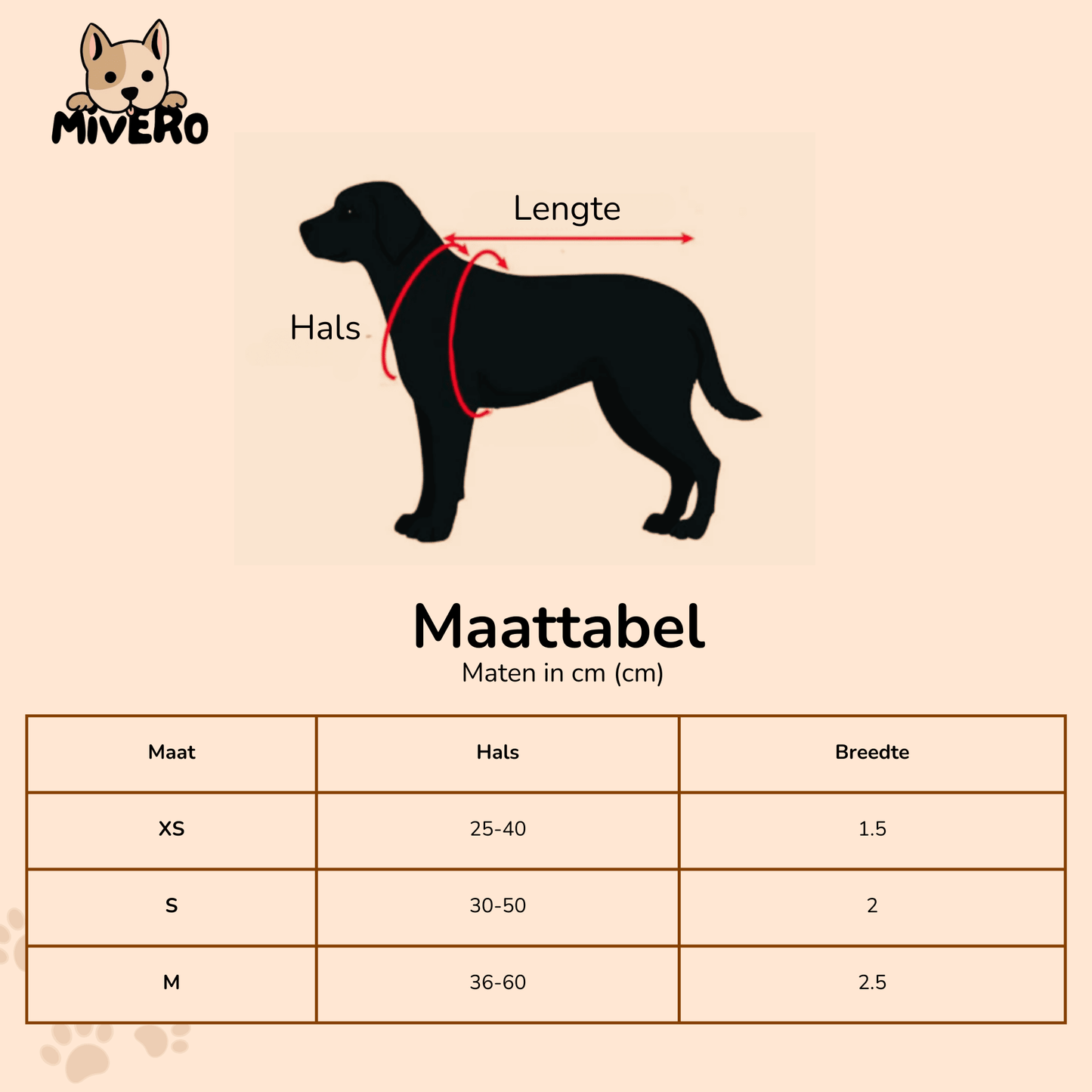 pawdentify - gegraveerde nylon hondenhalsband - mivero